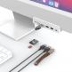 Adam Elements CASA i7 USB-C Clamp Hub iMac 24 - алуминиев USB-C хъб и четец за SD, microSD карти за iMac 24 (2021) (бял) thumbnail 7