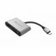 Adam Elements CASA Hub VH1 USB-C to VGA and HDMI 4K Adapter - адаптер за свързване от USB-C към VGA и HDMI 4K (тъмносив) thumbnail