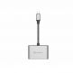 Adam Elements CASA Hub VH1 USB-C to VGA and HDMI 4K Adapter - адаптер за свързване от USB-C към VGA и HDMI 4K (тъмносив) thumbnail 2