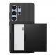 Spigen Slim Armor CS Case - хибриден кейс с отделение за кр. карти и най-висока степен на защита за Samsung Galaxy S25 Ultra (черен) thumbnail 2