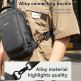 Yesido Anti-Theft Sling Backpack With Lock - стилна чанта с презрамка и ключалка за смартфони и други дребни вещи (черен) thumbnail 8