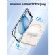 Ugreen Magnetic Wireless Power Bank 5000 mAh 15W - преносима външна батерия с USB-C порт и безжично зареждане с MagSafe (бежов) thumbnail 8