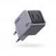 Ugreen Nexode Pro Fast Charger GaN 45W - захранване за ел. мрежа смартфони и таблети с 2xUSB-C изхода и с технология за бързо зареждане (тъмносив) thumbnail 2