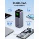 Ugreen Nexode Power Bank 25000 mAh 200W - преносима външна батерия с 2xUSB-C и 1xUSB-A изходи и технология за бързо зареждане (черен) thumbnail 7