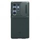 Spigen Optik Armor Case - тънък качествен силиконов (TPU) калъф с капак за камерата за Samsung Galaxy S25 Ultra (зелен) thumbnail 2