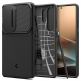 Spigen Optik Armor Case - тънък качествен силиконов (TPU) калъф с капак за камерата за Samsung Galaxy S25 Ultra (черен) thumbnail 2