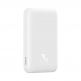Baseus Magnetic Mini Air Wireless Charging Power Bank 6000 mAh 20W (PPCXM06A) - преносима външна батерия с USB-C порт и безжично зареждане с MagSafe (бял) thumbnail 5