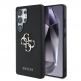 Guess PU Grained 4G Metal Logo Leather Hard Case - дизайнерски кожен кейс за Samsung Galaxy S25 Ultra (черен) thumbnail