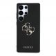 Guess PU Grained 4G Metal Logo Leather Hard Case - дизайнерски кожен кейс за Samsung Galaxy S25 Ultra (черен) thumbnail 3