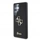 Guess PU Fixed Glitter 4G Metal Logo Case - силиконов (TPU) калъф за Samsung Galaxy S25 Ultra (черен)  thumbnail 2
