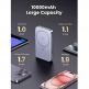 Ugreen Magnetic Wireless Power Bank 10000 mAh 20W - преносима външна батерия с USB-C порт, USB-A изход и безжично зареждане с MagSafe (тъмносив) thumbnail 2