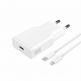 4smarts Slim 20W GaN USB-C PD Fast Charger with USB-C to Lightning Cable (white) - захранване за ел. мрежа с USB-C изход с технология за бързо зареждане и USB-C към Lightning кабел (бял) thumbnail 2