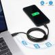 Neofier USB-C to USB-C Data Cable 60W - кабел с бързо зареждане за устройства с USB-C порт (100 см) (черен)  thumbnail 6