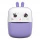Mini Kids Portable Thermal Printer With Camera HURC10F - фотоапарат и безжичен термопринтер (лилав) thumbnail