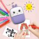 Mini Kids Portable Thermal Printer With Camera HURC10F - фотоапарат и безжичен термопринтер (лилав) thumbnail 12