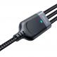 Joyroom 3-in-1 USB-A Fast Charging Cable 3.5A - универсален USB-A кабел с Lightning, microUSB и USB-C конектори (30 см) (черен) thumbnail 4
