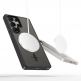 Tech-Protect MagMat MagSafe Case - хибриден удароустойчив кейс с MagSafe за Samsung Galaxy S25 Ultra (черен-прозрачен) thumbnail 2