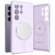Tech-Protect Liquid Silicone MagSafe Case - силиконов (TPU) калъф с MagSafe за Samsung Galaxy S25 Ultra (лилав) thumbnail