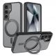 Tech-Protect Magring MagSafe Case - хибриден удароустойчив кейс с MagSafe за Samsung Galaxy S25 (черен-мат) thumbnail