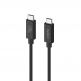 Belkin Connect USB4 USB-C to USB-C Cable 240W - здрав USB4 кабел с въжена оплетка за устройства с USB-C порт (200 см) (черен) thumbnail