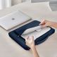 Tech-Protect Basic Laptop Bag 16 - елегантна чанта за MacBook Pro 15 и лаптопи до 16 инча (тъмносин) thumbnail 7