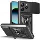 Tech-Protect CamShield Pro Hard Case - хибриден удароустойчив кейс с пръстен против изпускане за Xiaomi Redmi Note 14 5G (черен) thumbnail