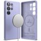 Ringke Liquid Silicone Magnetic Case - силиконов (TPU) калъф с MagSafe за Samsung Galaxy S25 Ultra (лилав) thumbnail 2