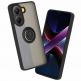 Techsuit Glinth Hybrid Case - хибриден удароустойчив кейс с пръстен против изпускане за Xiaomi Poco X7 Pro (черен-прозрачен) thumbnail