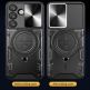 Techsuit CamGuard Pro Case - хибриден удароустойчив кейс с вградена поставка за Samsung Galaxy S25 Edge (черен)  thumbnail 3