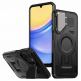 Techsuit CamVault Pro Case - хибриден удароустойчив кейс с вградена поставка и MagSafe за Samsung Galaxy A15 4G, A15 5G (черен)  thumbnail