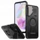 Techsuit CamVault Pro Case - хибриден удароустойчив кейс с вградена поставка и MagSafe за Samsung Galaxy A35 5G (черен)  thumbnail