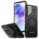 Techsuit CamVault Pro Case - хибриден удароустойчив кейс с вградена поставка и MagSafe за Samsung Galaxy A55 5G (черен)  thumbnail