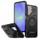 Techsuit CamVault Pro Case - хибриден удароустойчив кейс с вградена поставка и MagSafe за Samsung Galaxy A36 5G (черен)  thumbnail