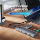 Orico 10in1 Multifunction USB-C 4K Hub (PW11-10P-SV-GY) - мултифункционален хъб за свързване на допълнителна периферия за компютри и лаптопи с USB-C порт (тъмносив) thumbnail 3