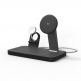 Mophie Snap Plus 3in1 Magnetic MagSafe Wireless Charger - тройна поставка (пад) за безжично зареждане за iPhone с Magsafe, Apple Watch, AirPods Pro и Qi съвместими устройства (черен) thumbnail 5