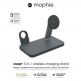 Mophie Snap Plus 3in1 Magnetic MagSafe Wireless Charger - тройна поставка (пад) за безжично зареждане за iPhone с Magsafe, Apple Watch, AirPods Pro и Qi съвместими устройства (черен) thumbnail 16