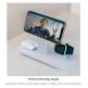 Mophie 3in1 Wireless Stand For Magsafe Charger - тройна поставка (пад) за безжично зареждане за iPhone съвместима с Magsafe захранване, Apple Watch, AirPods и Qi съвместими мобилни устройства (бял) thumbnail 6