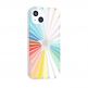 Tech21 EvoArt Rainbow Sunburst Hybrid Case - хибриден удароустойчив кейс за iPhone 13 (шарен-прозрачен) thumbnail 5