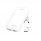 4smarts GaN FlatPlug Slim Duos Wall Charger 65W - захранване за ел. мрежа за мобилни устройства с 2xUSB-C изходи и с технология за бързо зареждане (бял) thumbnail