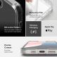 Ringke Fusion Case - хибриден кейс с висока степен на защита за iPhone 16e (прозрачен-мат)  thumbnail 6