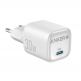 Anker Zolo GaN USB-C Charger 30W - захранване за ел. мрежа с USB-C изход с технология за бързо зареждане (бял) thumbnail