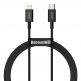 Baseus Superior USB-C to Lightning Cable PD 20W (CATLYS-A01) - USB-C към Lightning кабел за Apple устройства с Lightning порт (100 см) (черен) thumbnail