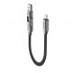 Acefast USB-C to USB-C and USB-A Cable 60W - качествен многофункционален кабел USB-C към USB-C или USB-A (20 см) (черен) thumbnail 2