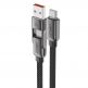 Acefast USB-C to USB-C and USB-A Cable 60W - качествен многофункционален кабел USB-C към USB-C или USB-A (20 см) (черен) thumbnail 3