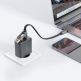 Acefast USB-C to USB-C and USB-A Cable 60W - качествен многофункционален кабел USB-C към USB-C или USB-A (20 см) (черен) thumbnail 6