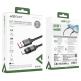Acefast USB-A to USB-C Cable with LED Display 66W - здрав кабел с въжена оплетка с бързо зареждане за устройства с USB-C порт (120 см) (черен) thumbnail 5