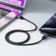 Acefast C20-03 USB-C to USB-C Charging Cable 15W - здрав кабел с въжена оплетка и бързо зареждане за устройства с USB-C порт (120 см) (черен) thumbnail 6