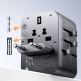 Joyroom Gan Universal World Travel Adapter 65W - захранване с 2xUSB-А и 3xUSB-C изходи и преходници за цял свят в едно устройство за мобилни устройства (черен) thumbnail 9
