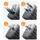 Joyroom Gan Universal World Travel Adapter 65W - захранване с 2xUSB-А и 3xUSB-C изходи и преходници за цял свят в едно устройство за мобилни устройства (черен) thumbnail 10