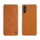 Nillkin Qin Leather Flip Case - кожен калъф, тип портфейл за Samsung Galaxy A13 5G (кафяв) thumbnail